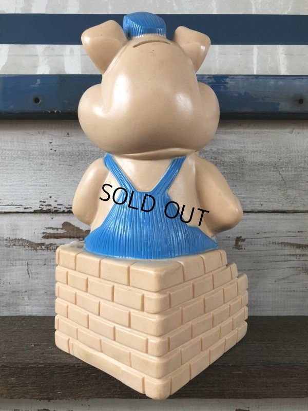 画像4: Vintage Banker systems Plastic Coin Bank Three Little Pigs (J262)  