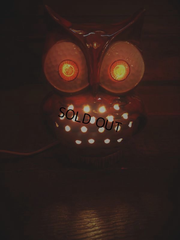 画像10: Vintage Ceramic Owl TV Lamp (J257)  