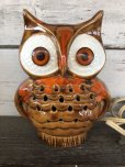 画像1: Vintage Ceramic Owl TV Lamp (J257)   (1)