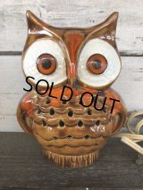Vintage Ceramic Owl TV Lamp (J257)  