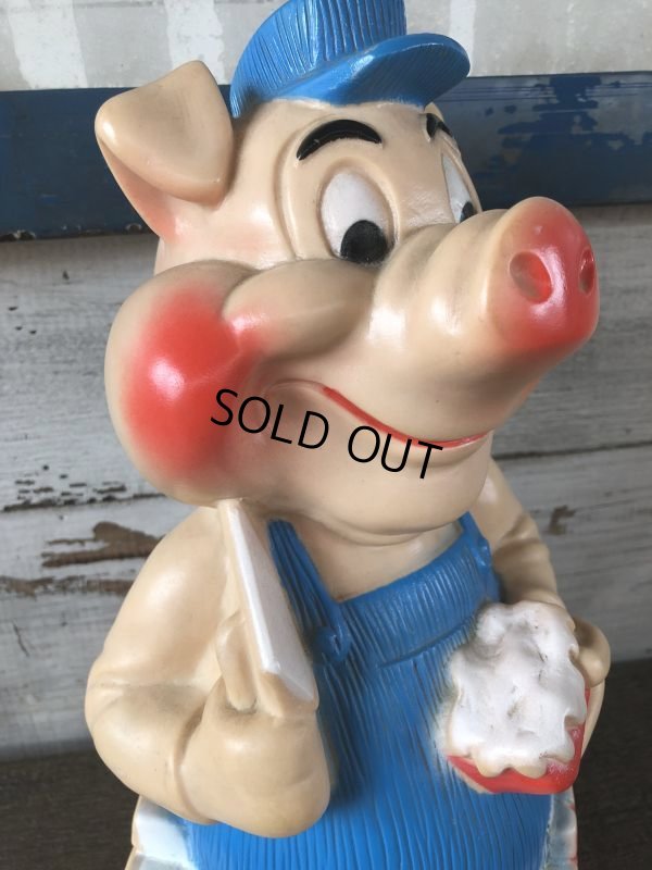 画像7: Vintage Banker systems Plastic Coin Bank Three Little Pigs (J262)  