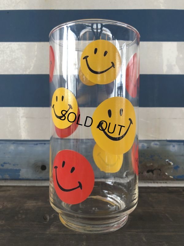 画像1: Vintage Glass Smiley Happy Face (J267)