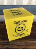 Vintage Italian Mood Cube Smiley Happy Face (J272)