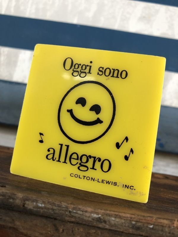 画像2: Vintage Italian Mood Cube Smiley Happy Face (J272)