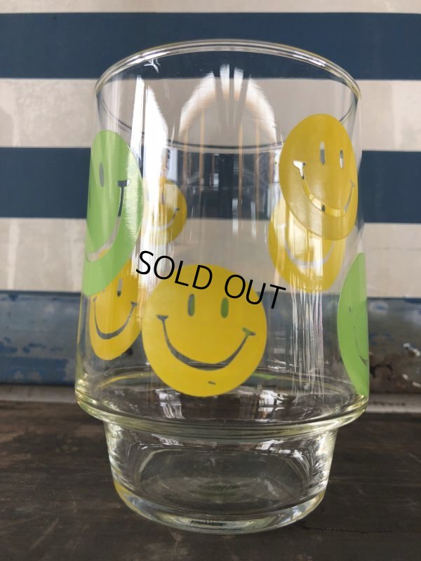 画像5: Vintage Glass Smiley Happy Face (J268)