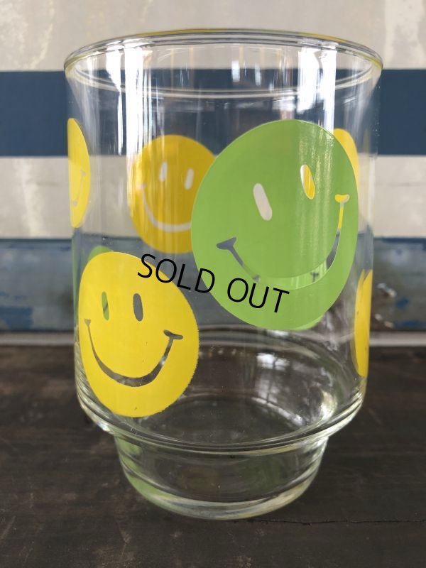 画像1: Vintage Glass Smiley Happy Face (J268)