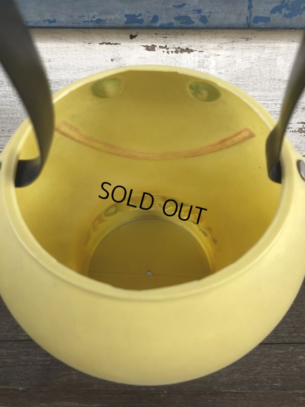 画像5: Vintage Plastic Bucket Smiley Happy Face (J271)