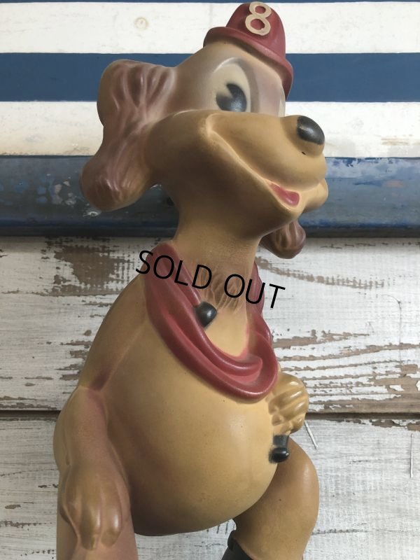画像9: 40s Vintage Serugo Rubber Fire Dog Squeak Doll (J282)