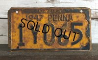 40s Vintage Lisence Plate 1Y065 (J293)