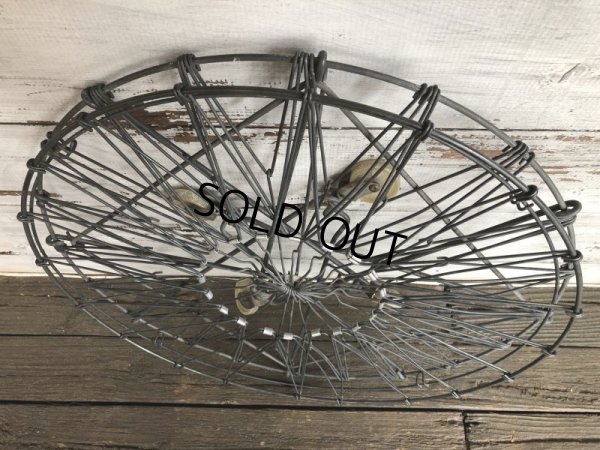 画像7: Vintage Wire Laundry Basket (J285)