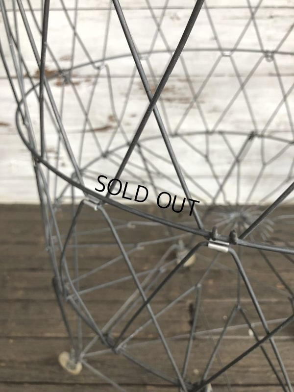 画像5: Vintage Wire Laundry Basket (J285)