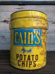 画像1: Vintage Cain's Potato Chips Can (J288)  (1)