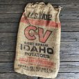 画像3: Vintage CV Potato Burlap Bag 50 LBS (J292) (3)