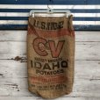 画像1: Vintage CV Potato Burlap Bag 50 LBS (J292) (1)