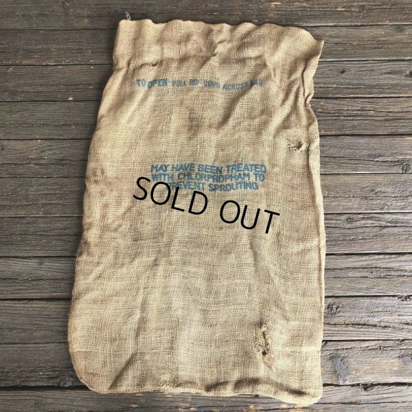 画像6: Vintage LBI Potato Burlap Bag 100 LBS (J291)