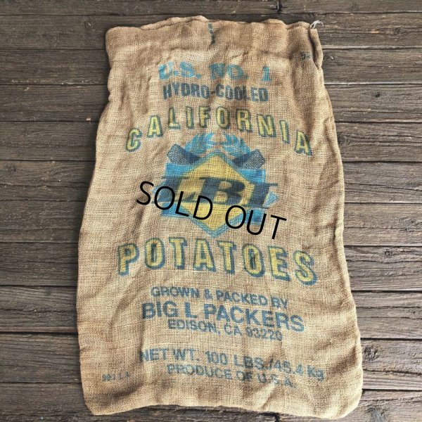 画像3: Vintage LBI Potato Burlap Bag 100 LBS (J291)