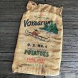 画像3: Vintage Voyageur Potato Burlap Bag 100 LBS (J290)