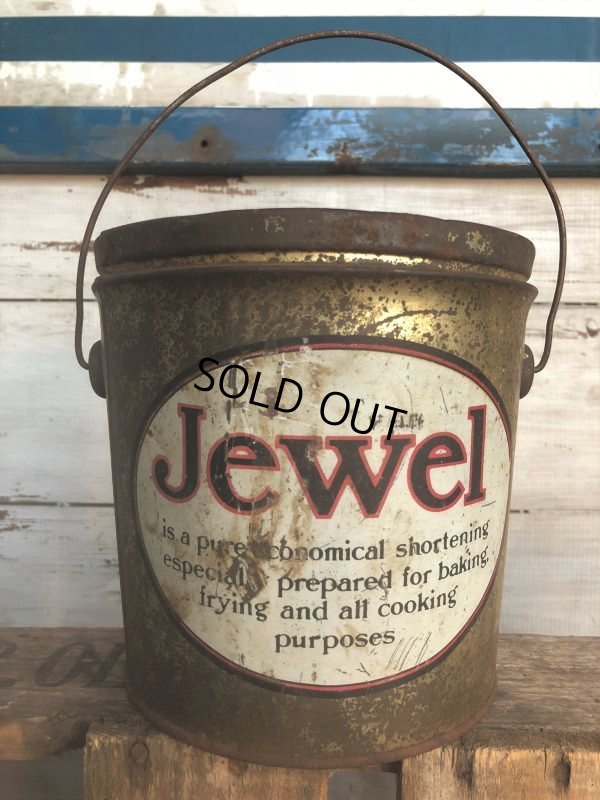 画像1: Vintage Swift's Co USA Jewel 4 Lbs Bucket Can (J294)  