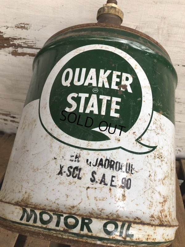 画像7: Vintage Quaker State 5 GAL Gas Oil Can (J299)  
