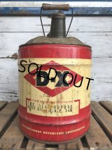 Vintage DX 5 GAL Gas Oil Can (J297)  