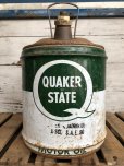 画像1: Vintage Quaker State 5 GAL Gas Oil Can (J299)   (1)