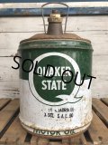Vintage Quaker State 5 GAL Gas Oil Can (J299)  