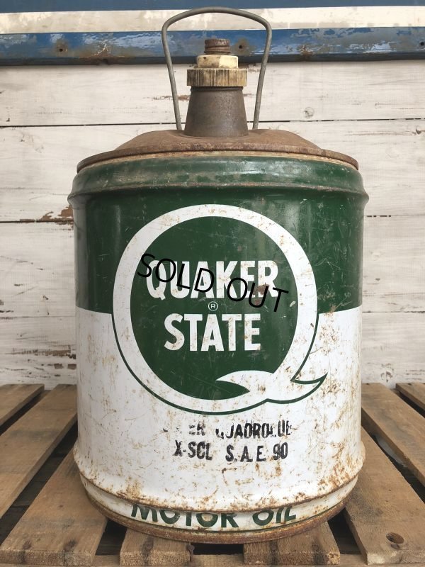 画像1: Vintage Quaker State 5 GAL Gas Oil Can (J299)  