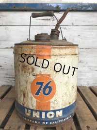 Vintage 76 UNION 5 GAL Gas Oil Can (J298)  