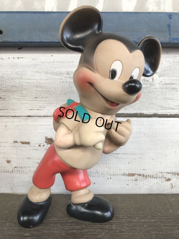 画像1: Vintage Mickey Rubber Doll Dell (J302)