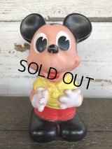 Vintage Mickey Rubber Doll Ledraplastic (J305)