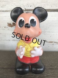 Vintage Mickey Rubber Doll Ledraplastic (J305)