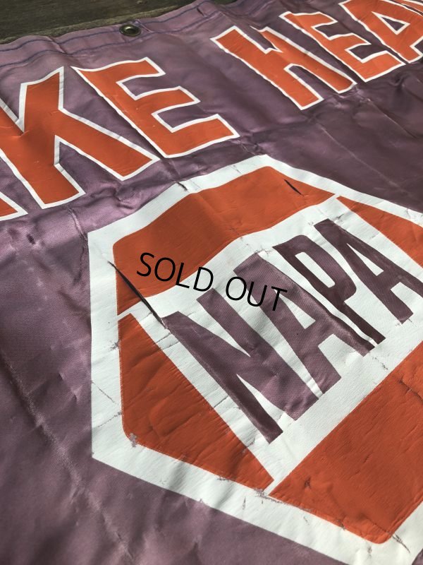 画像10: Vintage NAPA UNITED BRAKE HEADQUARTERS Banner Sign (J322)
