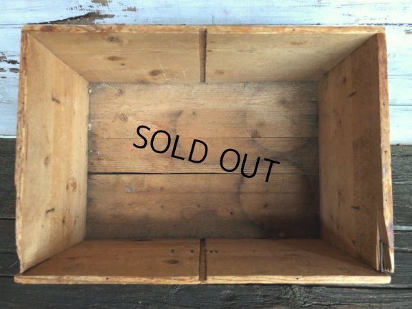 画像8: Vintage Black & White Scotch Whisky  Wooden Crate (J323)