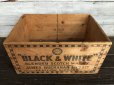 画像4: Vintage Black & White Scotch Whisky  Wooden Crate (J323)