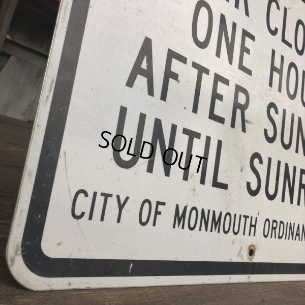 画像5: Vintage Road Sign PARK CLOSED (J332)