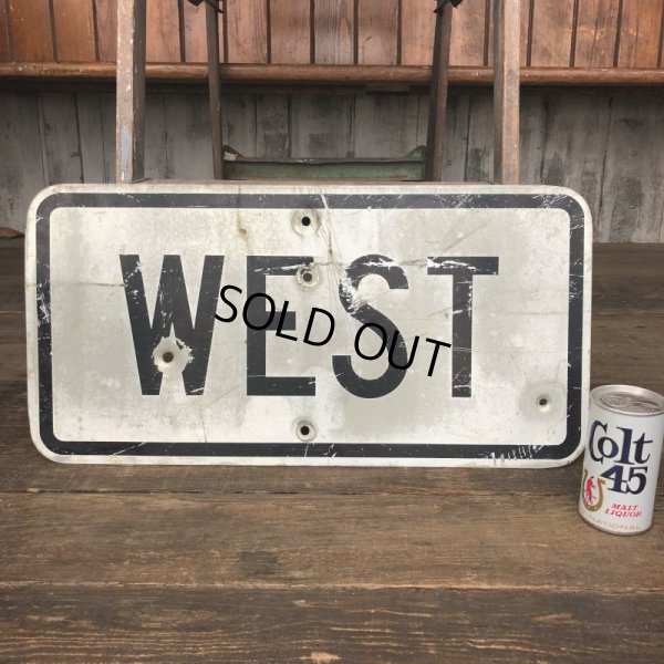 画像1: Vintage Road Sign WEST (J324)  