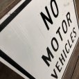 画像5: Vintage Road Sign NO MOTOR VEHICLES (J330)  