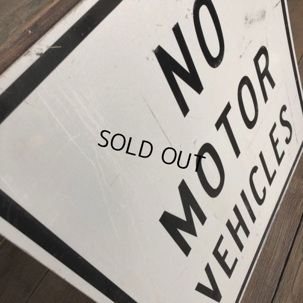 画像5: Vintage Road Sign NO MOTOR VEHICLES (J330)  