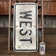 画像10: Vintage Road Sign WEST (J324)  