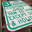 画像3: Vintage Road Sign 3 HR PARKING (J326)  