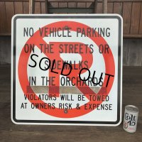 Vintage Road Sign NO VEHICLE PARKING (J331)  