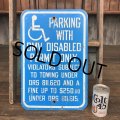 Vintage Road Sign Handicap Parking (J328)  