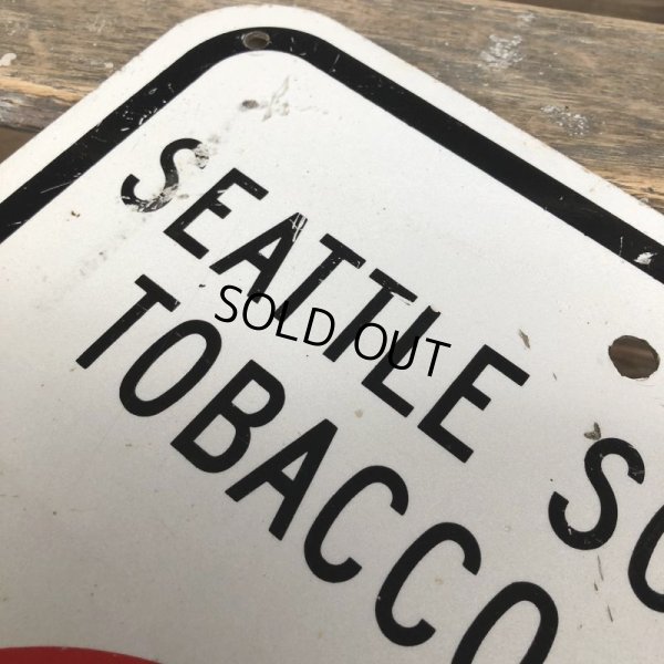 画像2: Vintage Road Sign Seattle Schools Tobacco Free No Smoking (J329)  
