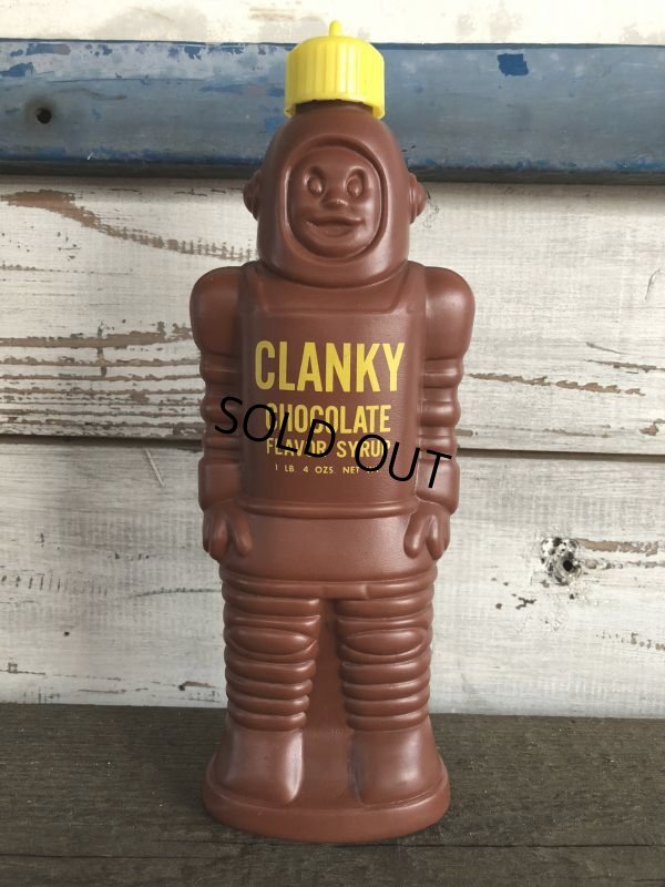 画像1: Vintage Clanky Chocolate Syrup bottl (J336)