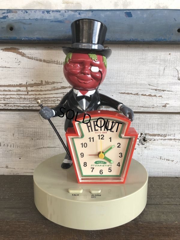 画像1: Vintage Heinz Mr Aristocrat Tomato Man Talking Alarm Clock (J335)
