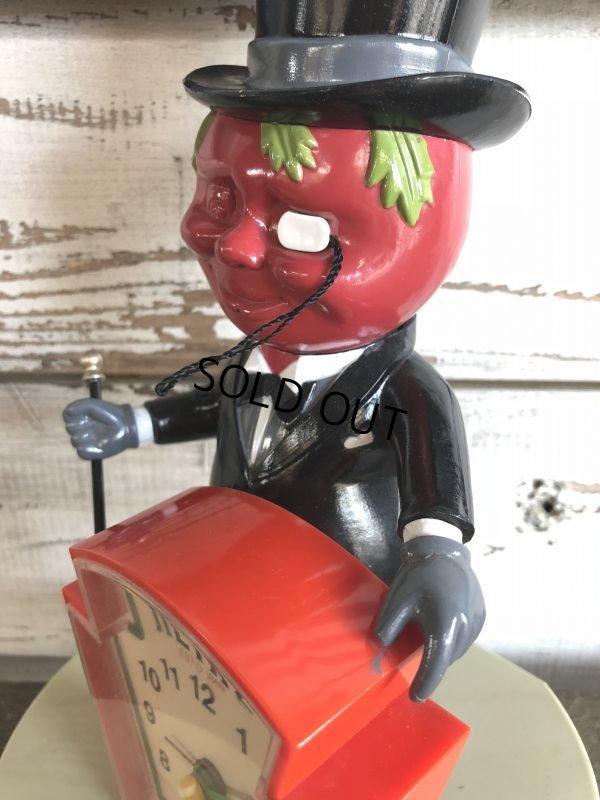 画像6: Vintage Heinz Mr Aristocrat Tomato Man Talking Alarm Clock (J335)