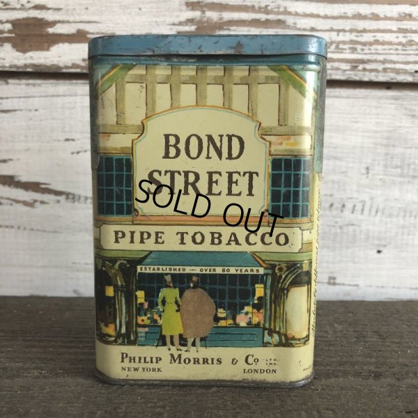 画像1: Vintage BOND STREET Tabacco Pocket Tin Can (J343)    