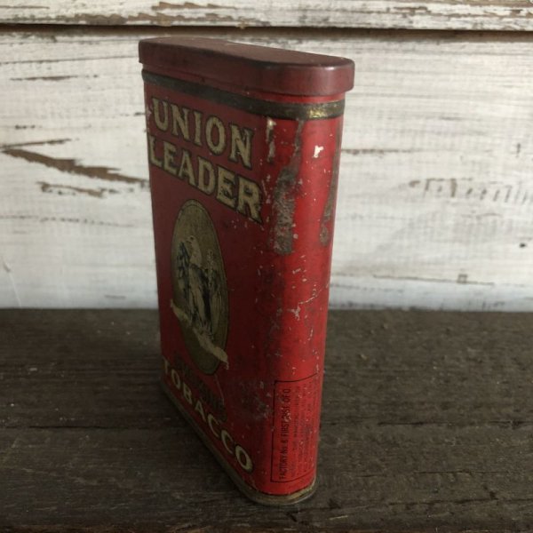画像2: Vintage UNION LEADER Tabacco Pocket Tin Can (J340)    