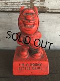 【SALE】 Vintage Message Doll Red Devil I'm A Horny Little Devil (J346) 