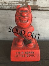 【SALE】 Vintage Message Doll Red Devil I'm A Horny Little Devil (J346) 